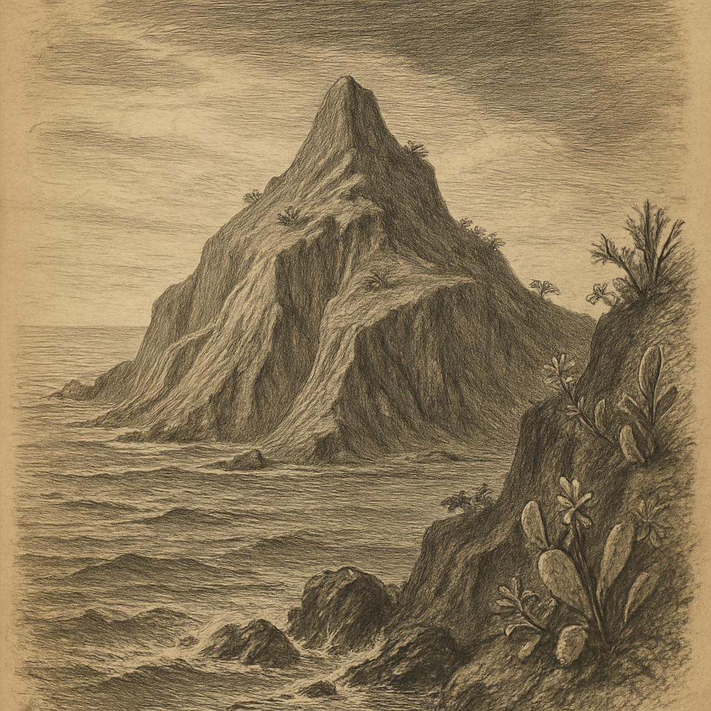 Wind-carved cliffs and endemic orchids crown Clarion Island