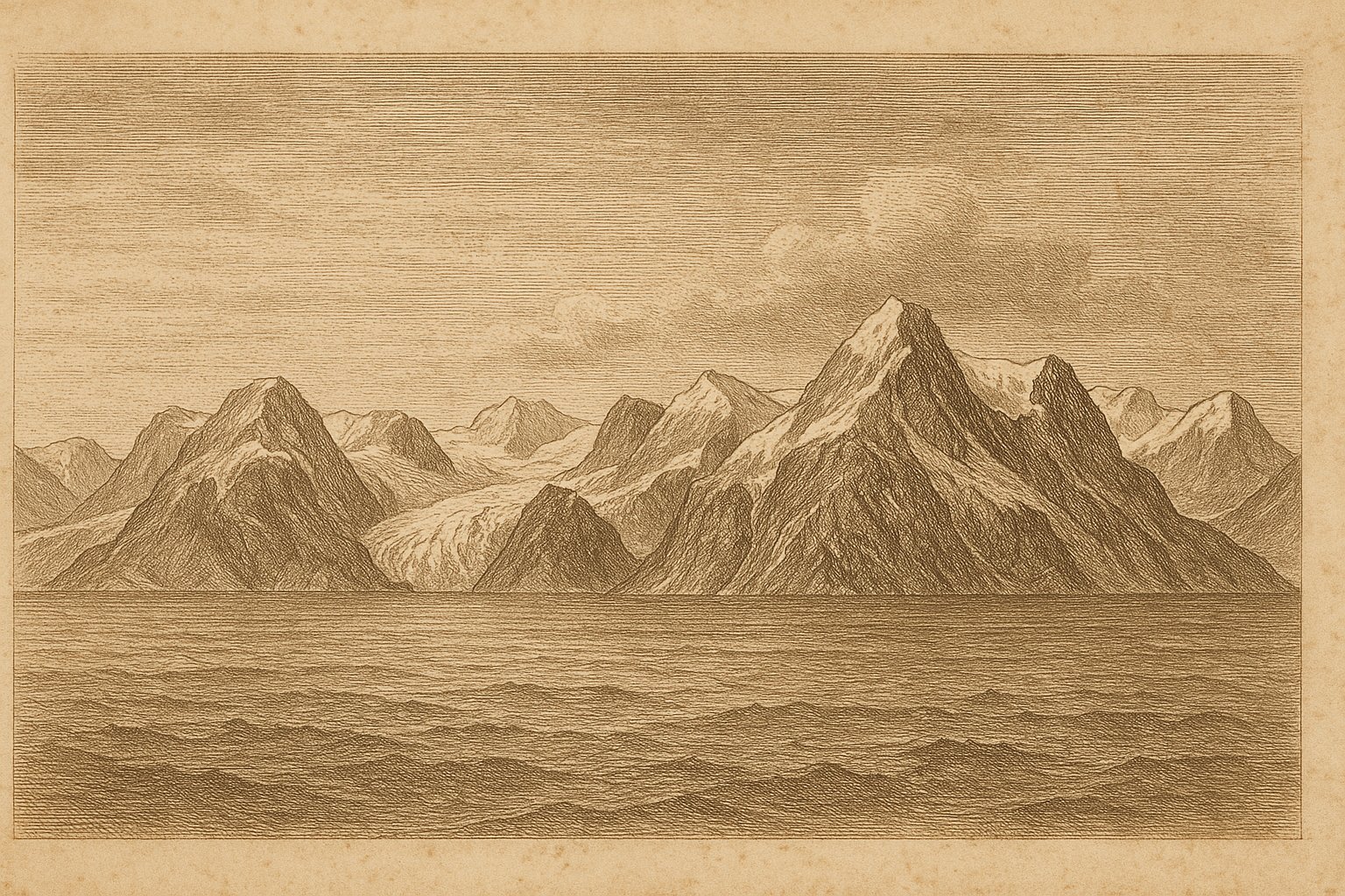 Svalbard: a high coast under Newtontoppen